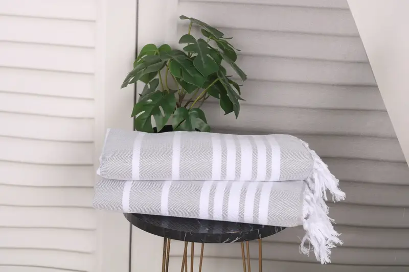 Employee Gifts, 40x20 Cotton Zig zag Towel, Monogrammed Hand Towel, Wedding Favors, Gift For Him, Gift For The Home Decor, Bathroom Towels - 3