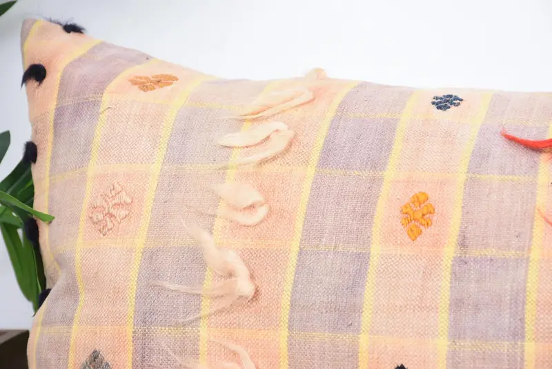 Vintage Kilim Pillow, Home Decor Pillow, 16x48 Beige Cushion Cover, Boho Pillow, Comfy Throw Cushion Cover, Patio Pillow Cover, Pillow Case - 2