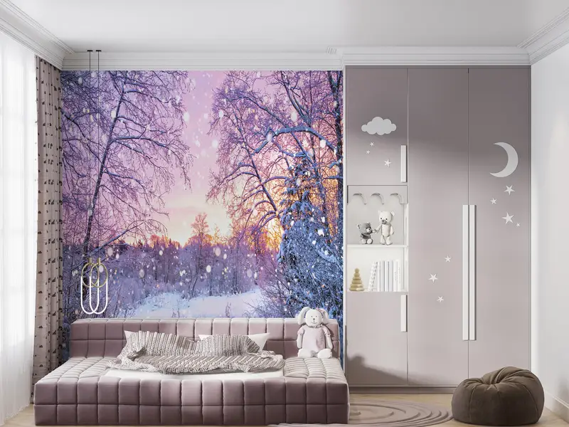 雪の景色、雪の壁のポスター、雪の壁の印刷、風景の壁の絵画、自然の風景の壁の印刷、壁の印刷のビュー - 9