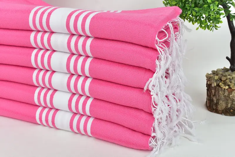 Bathroom Towel, Beach Towel Bulk, Bachelorette Party Decorations, Personalized Home Gift Wedding, Thin towel, 70x40 Cotton Striped Towel - 3