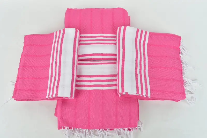 Bathroom Towel, Beach Towel Bulk, Bachelorette Party Decorations, Personalized Home Gift Wedding, Thin towel, 70x40 Cotton Striped Towel - 6