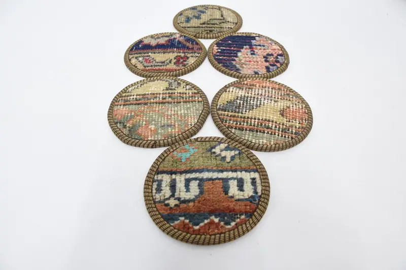 Blue and Red Coaster Set, Durable and Stylish Coasters