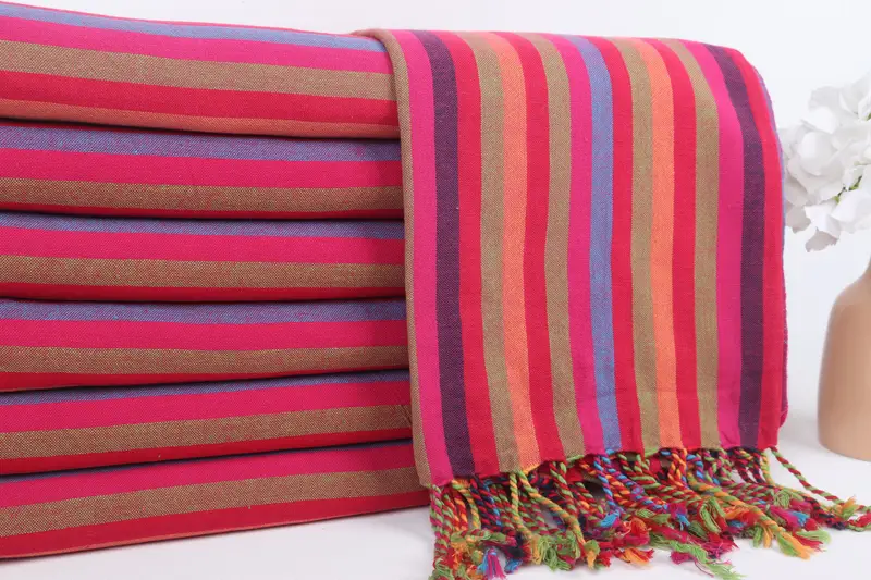 Valentines Day Gift, Bachelor Bachelorette Party Favors, 70x36 Cotton Striped Towel, Beach towel, Wedding Gifts Towel, Girl Trip Party Favor - 2