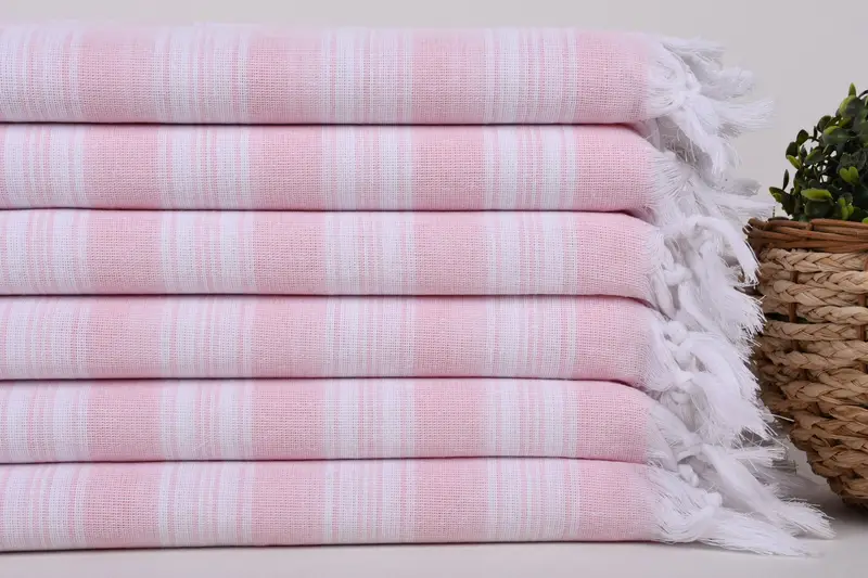 Cotton towel, Beach Towel Bulk, First Wedding Anniversary Gift, 70x40 Cotton Striped Towel, Yoga Towel, Bathroom Towel, Personalized Bridesmaid Gift - 2