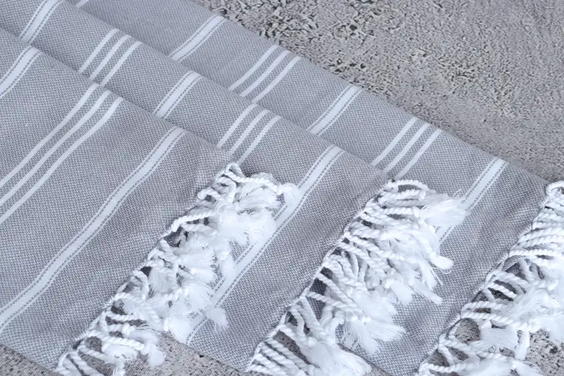 Bridesmaid Towel, Wedding Gift, Wedding Anniversary Gift, Valentines Day Gift Idea, 40x24 Cotton Striped Towel, Custom Hand Towel, Bathroom Towels - 5