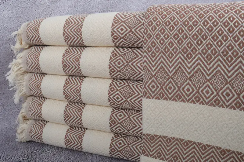 Travel towel, 70x40 Cotton Diamond Towel, Valentines Day Gift For Him, Thin towel, Bachelor Bachelorette Party Favors, Sand-Resistant Peshtemal - 1
