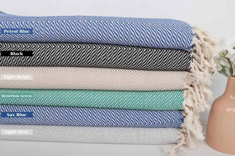 Bachelorette Party Gift, 70x40 Cotton Chevron Towel, Gift For Best Friend, Personalized Beach Towel, Turkish Towel Set, Handmade Gift, Pool Towels - 2