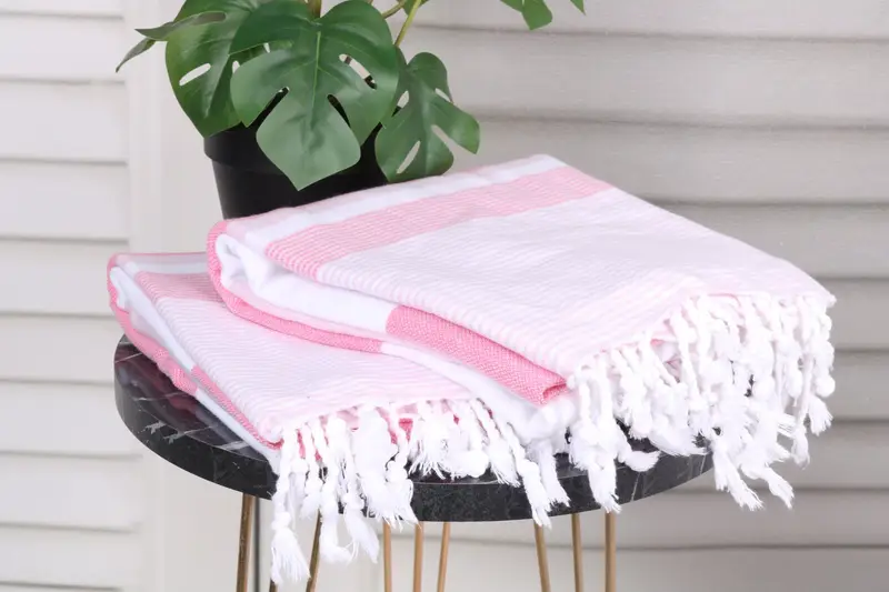 Best Friend Christmas Gift, 68x40 Cotton Striped Towel, Soft towel, Turkish Towel Beach, Turkish towel, Organic cotton peshtemal for spa and beach - 3