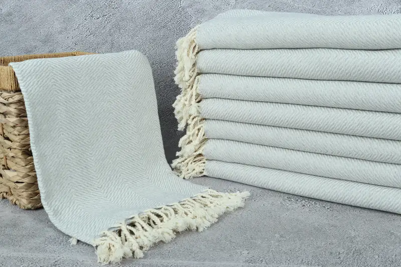 Gift For Him, Beach Towel Monogram, 70x40 Cotton Chevron Towel, Wedding Shower Gift, Turkish towel, Kids Beach Towel, Bridesmaid Gift Towel - 3