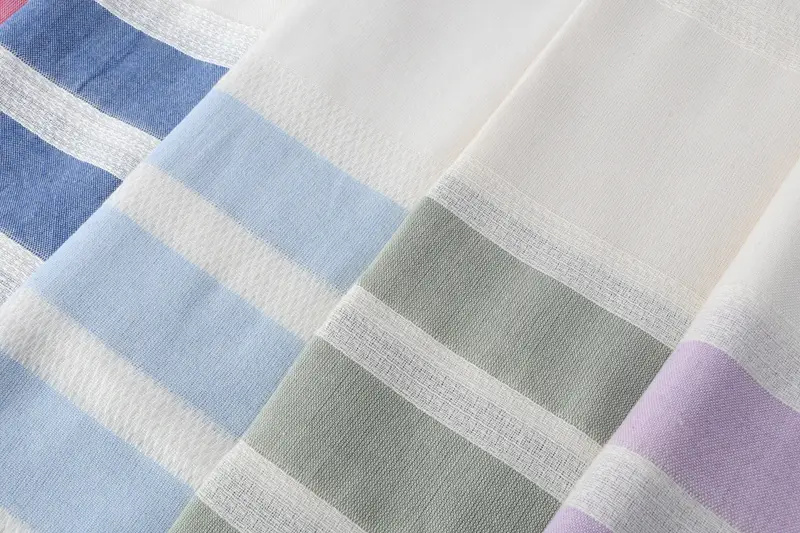 Pool Towels, Bachelorette Party Gift, 70x38 Cotton Striped Towel, Wedding Gift, Monogram Beach Towel, Scarf Towel, Guest Towel, Bridal Shower Favor - 6