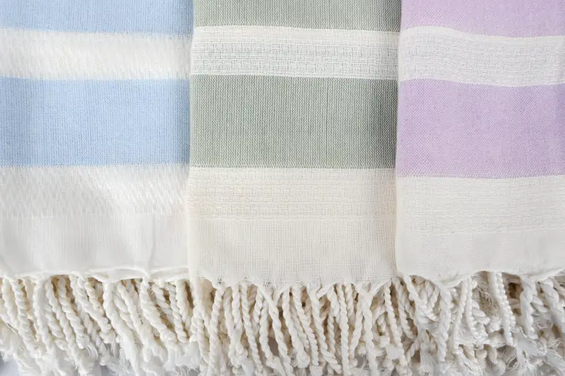 Pool Towels, Bachelorette Party Gift, 70x38 Cotton Striped Towel, Wedding Gift, Monogram Beach Towel, Scarf Towel, Guest Towel, Bridal Shower Favor - 7