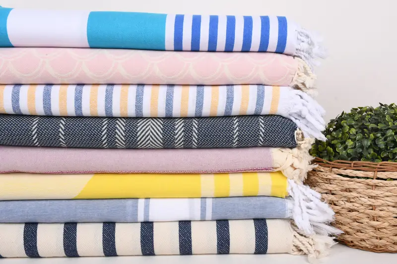 Scarf Towel, Personalized Wedding Gift For Couple, Absorbent Turkish towel, Bridesmaid Gift Towel, Wedding Gifts Towel, 70x40 Cotton Set of 8 Towel - 2
