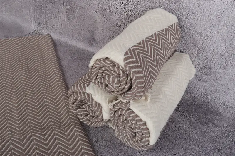 Home Gift, Custom Name Towel, Turkish Towel USA, Personalized Towel, Spa Gift Towel, Gym Towel, 70x40 Cotton Zig zag Towel, Monogrammed Beach Towel - 8
