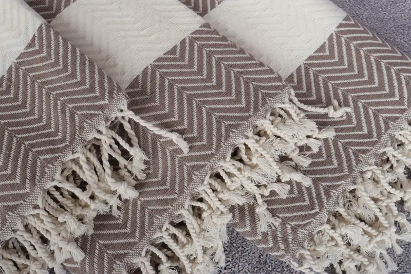 Home Gift, Custom Name Towel, Turkish Towel USA, Personalized Towel, Spa Gift Towel, Gym Towel, 70x40 Cotton Zig zag Towel, Monogrammed Beach Towel - 5