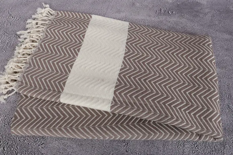 Home Gift, Custom Name Towel, Turkish Towel USA, Personalized Towel, Spa Gift Towel, Gym Towel, 70x40 Cotton Zig zag Towel, Monogrammed Beach Towel - 6
