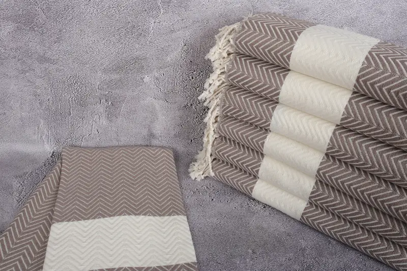 Home Gift, Custom Name Towel, Turkish Towel USA, Personalized Towel, Spa Gift Towel, Gym Towel, 70x40 Cotton Zig zag Towel, Monogrammed Beach Towel - 2