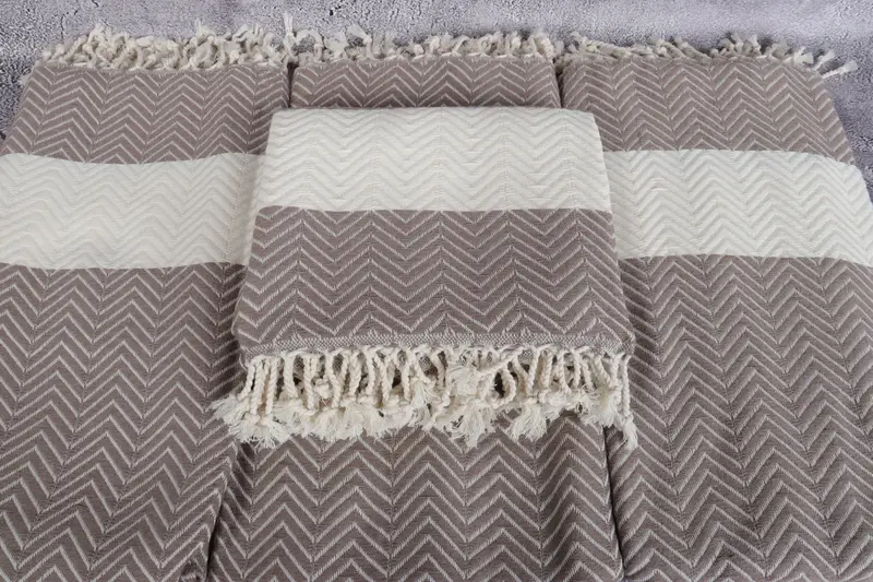 Home Gift, Custom Name Towel, Turkish Towel USA, Personalized Towel, Spa Gift Towel, Gym Towel, 70x40 Cotton Zig zag Towel, Monogrammed Beach Towel - 4