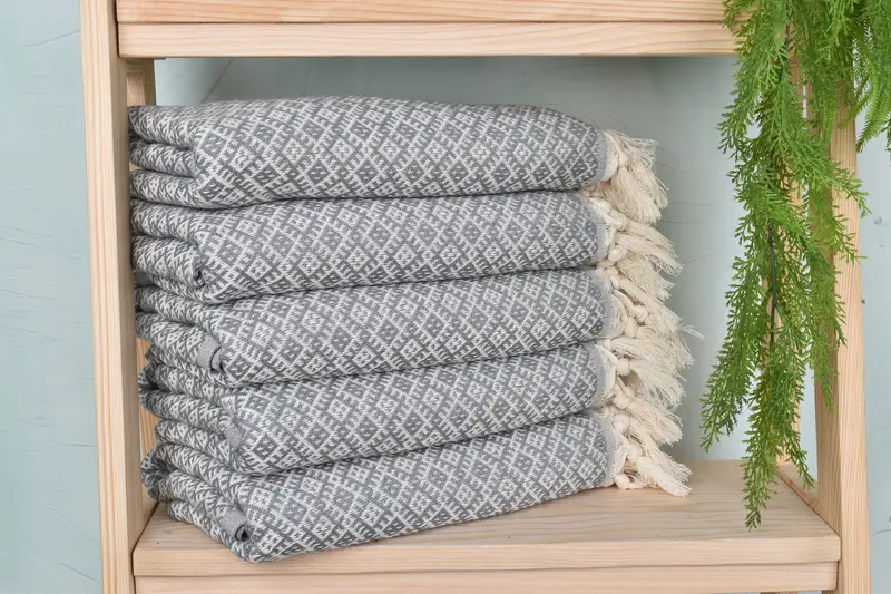 Handmade Gift, Merry Christmas Gifts, Girls Weekend Favors, 70x40 Cotton Diamond Towel, Custom Towel, Wedding Hand Made Gift, Bridal Shower Gift - 2