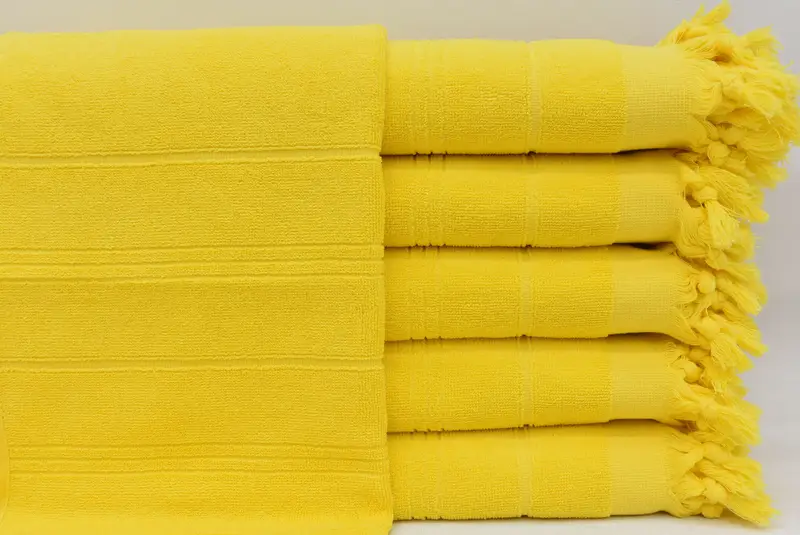 Banyo havlu, spa havlu, düğün hediyesi, monogramlı el havlu, Cadılar Bayramı Hediyeleri, Ev için Hediye, 40x18 Pamuklu Çizgili Terry Havlu, Seyahat Havlu - 3
