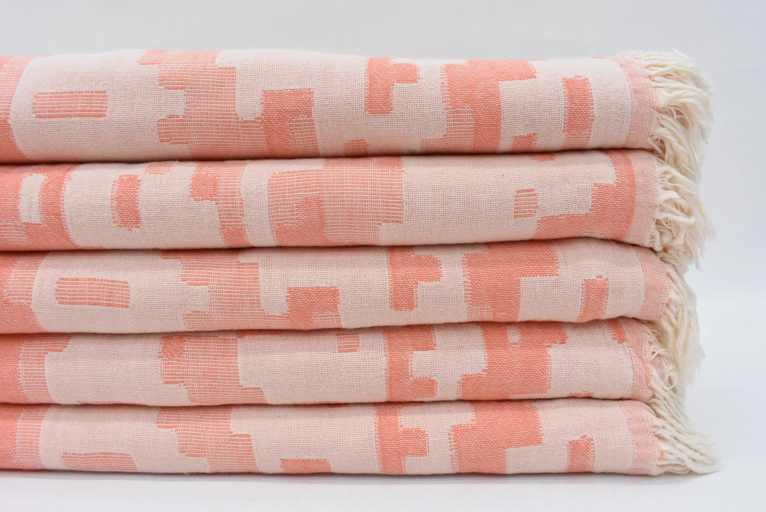 Bridal Shower Gift Personalized Orange Camouflage Towel, 67x36 Inches - 1