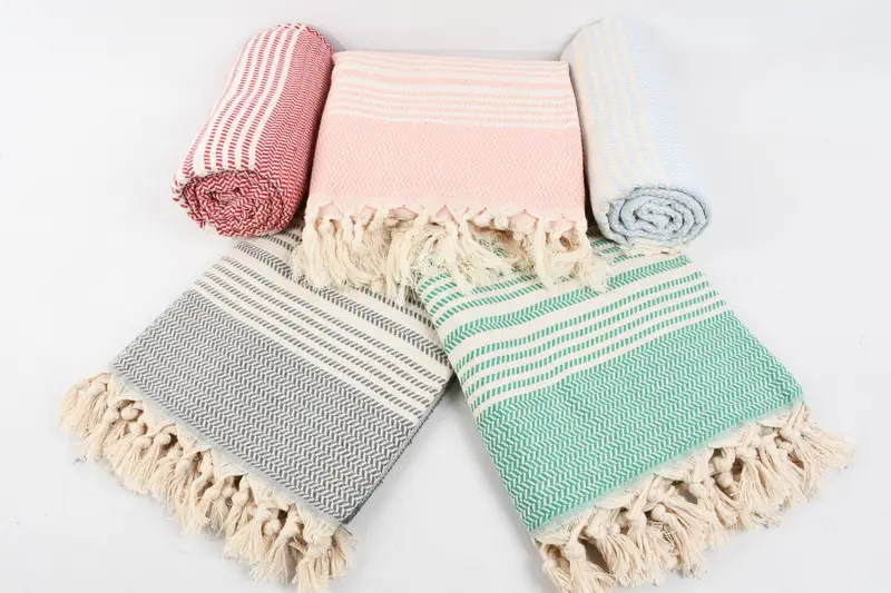Gifts For Him, Peshtemal, Turkish Towel Personalized, Florida Bachelorette Party Favors, Large Turkish Towel, 70x40 Cotton Striped Towel, Thin towel - 7