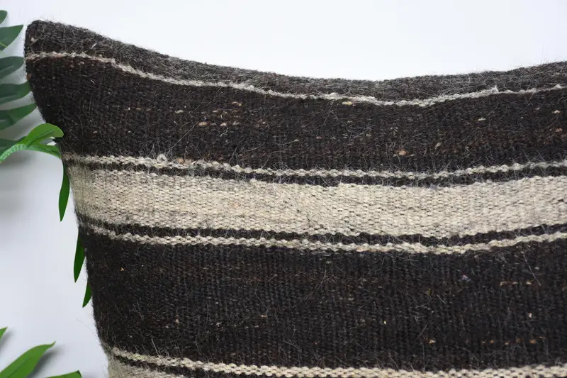 24x24 Brown Cushion, Wholesale Pillow Cover, Turkish Kilim Pillow, Vintage Kilim Pillow, Pillow Sham, Boho Pillow Sham Cover, Rustic Pillow Cover - 2