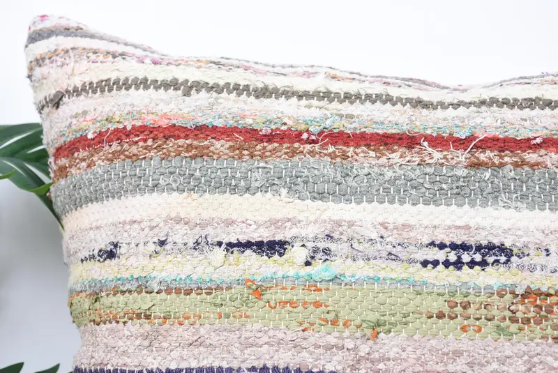 Authentic Cushion Case, Ethnic Throw Pillow Sham, Handmade Kilim Cushion, Kilim Pillow Cover, 24x24 Blue Pillow Cover, Cushion Case, Antique Pillows - 2