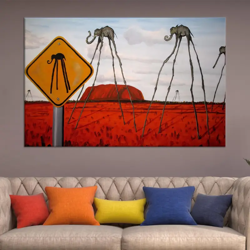 Surreale Dali-Elefanten-Leinwand: Abstrakte Kunst für Ihren Raum