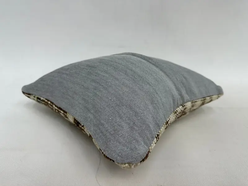 One Of A Kind Cushion, Cushion Case, 12x12 Brown Pillow Sham, Accent Cushion Case, Pillow for Couch, Vintage Kilim Pillow, Throw Kilim Pillow - 7
