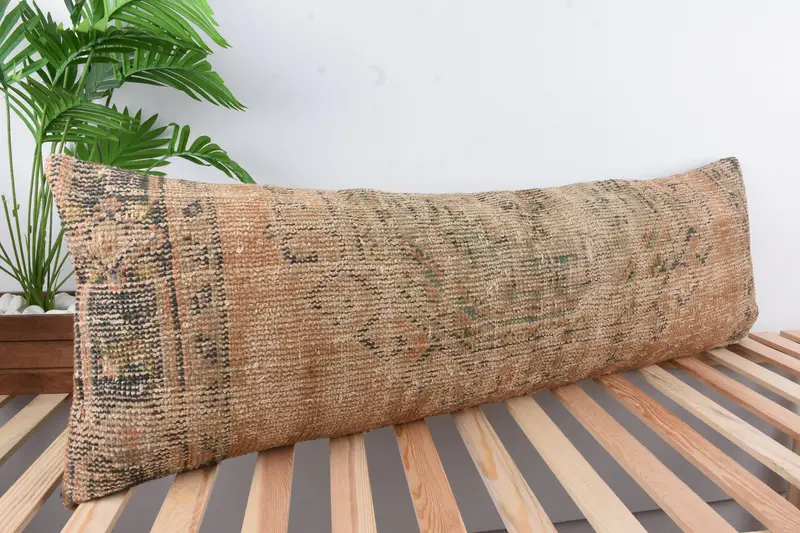 Bolster Throw Pillow Case, Vintage Pillow, Yoga Cushion Cover, Antique Pillows, Sofa Cushion, Gift Pillow, 16x48 Red Cushion Case, Cushion - 4