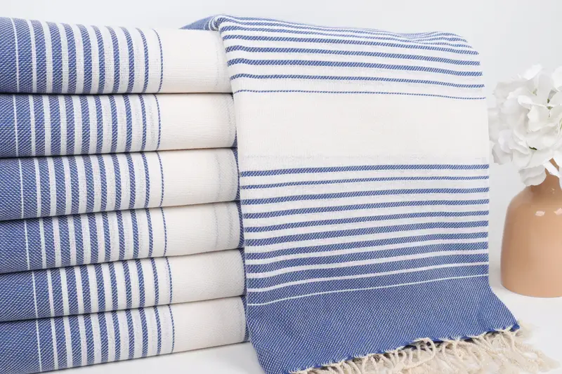 Valentines Day Gift, Absorbent towel, 60x38 Cotton Striped Towel, Bachelorette Party Favors, Bridesmaid Gifts, Turkish fouta towel for outdoor use - 2