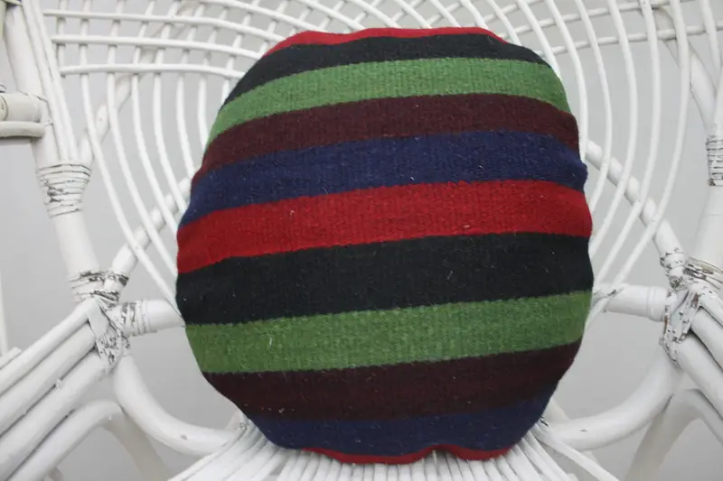 Gesticktes 16x16 Rosa Wurfkissen, Vintage Kissen