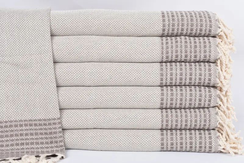 40x20 Cotton Striped Towel, Bridal Shower Favor, Personalized Hand Towel, Wedding Gift, Kitchen Towel, Custom Wedding Gift From Bridesmaid - 1