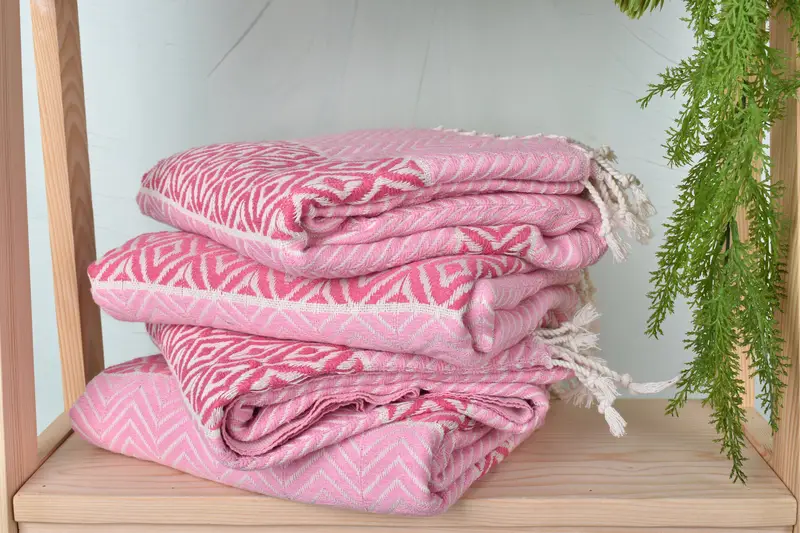 Embroidery Towels, Handwoven Turkish Towel, Hammam towel, Bachelor Bachelorette Party Favors, 70x40 Cotton Chevron Towel, Beach Towel Gift - 7