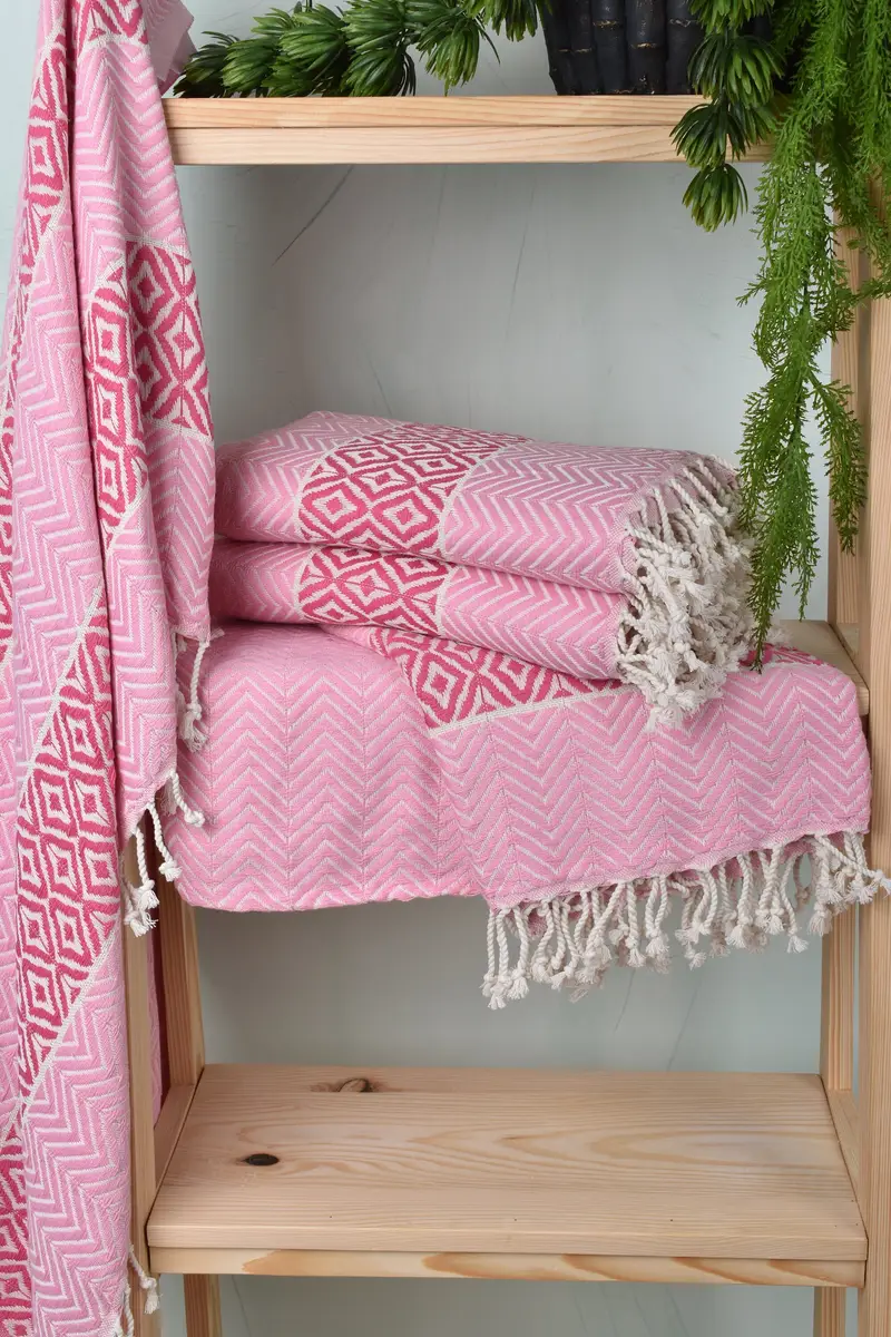 Embroidery Towels, Handwoven Turkish Towel, Hammam towel, Bachelor Bachelorette Party Favors, 70x40 Cotton Chevron Towel, Beach Towel Gift - 6