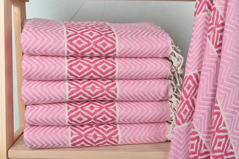 Embroidery Towels, Handwoven Turkish Towel, Hammam towel, Bachelor Bachelorette Party Favors, 70x40 Cotton Chevron Towel, Beach Towel Gift - 1