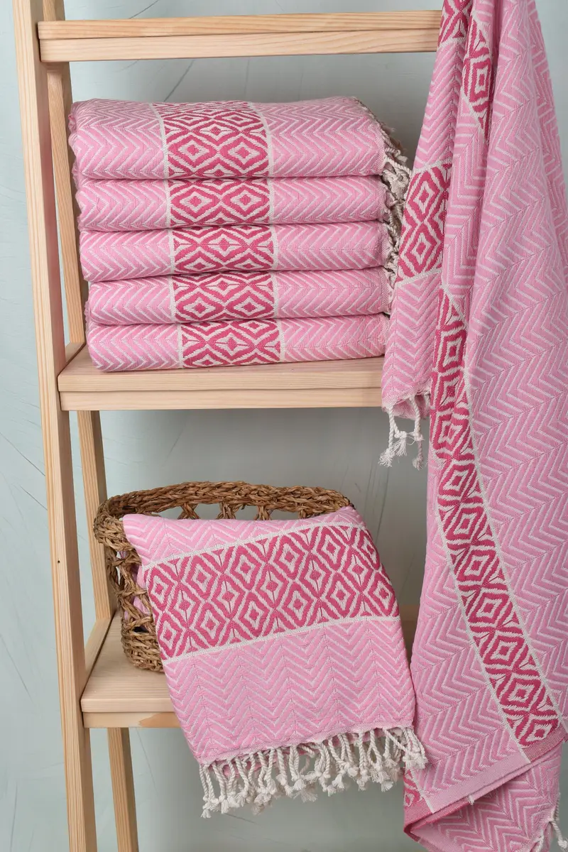 Embroidery Towels, Handwoven Turkish Towel, Hammam towel, Bachelor Bachelorette Party Favors, 70x40 Cotton Chevron Towel, Beach Towel Gift - 3