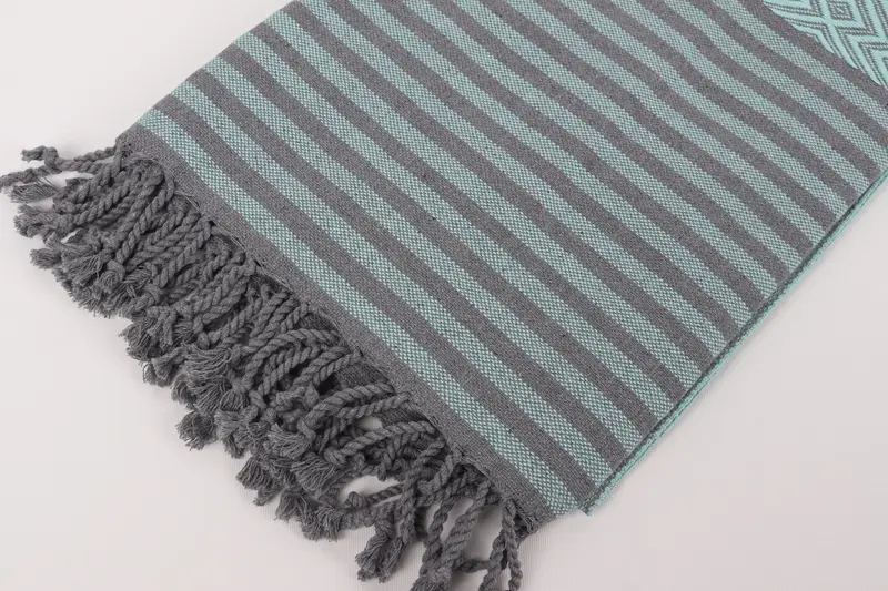 Travel towel, Bridal Party Gifts, Organic Turkish towel, Gift For Him, Cancun Bachelorette Party Gift Ideas, 70x40 Cotton Diamond Towel - 7