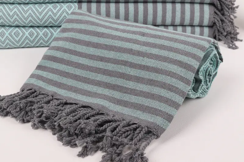 Travel towel, Bridal Party Gifts, Organic Turkish towel, Gift For Him, Cancun Bachelorette Party Gift Ideas, 70x40 Cotton Diamond Towel - 4