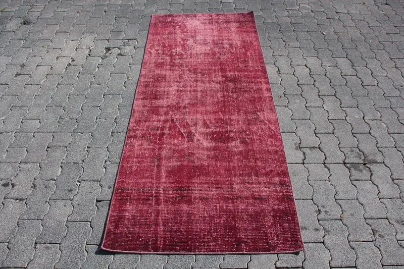 Purple, Black Floral Rug, 2.7x6.5 ft Chic Decor