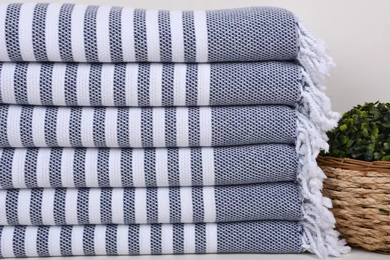 Embroidery Towel, Lightweight Turkish towel, Customized Towels, 68x40 Cotton Striped Towel, Bachelorette Gifts, Turkish Towel Beach, Yoga Towel - 2