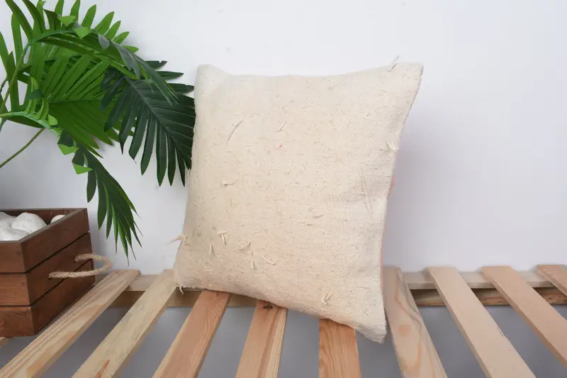 14x14 White Pillow Case, Interior Designer Pillow, Vintage Throw Pillow Case, Gift Pillow, Ethnical Kilim Rug Pillow, Cushion - 5