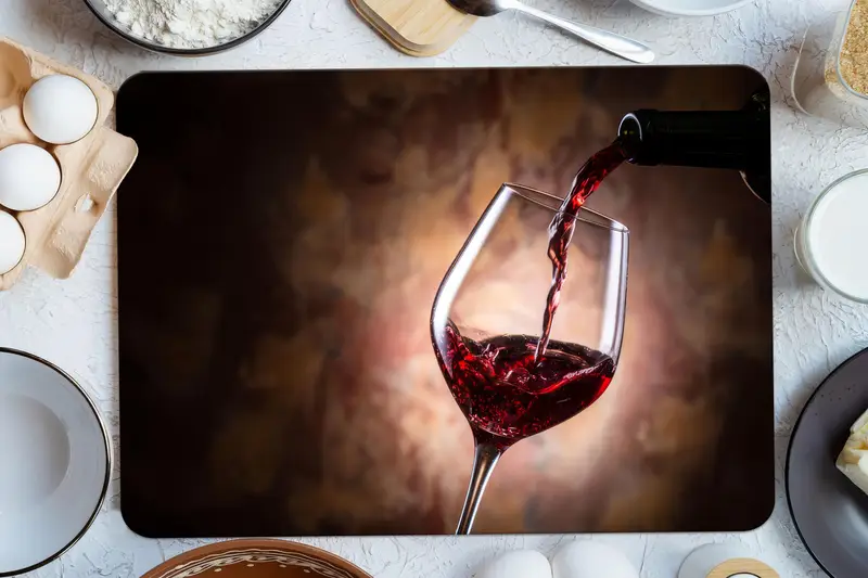 強化ガラスまな板、モダンなキッチンの必需品、滑り止めの足