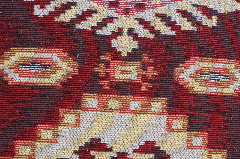28x28 Red Pillow Cover, Nomadic Pillow Cover, Vintage Pillow, Home Decor Pillow, Boho Pillow Sham Cover, Ottoman Cushion Cover, Cushion - 3