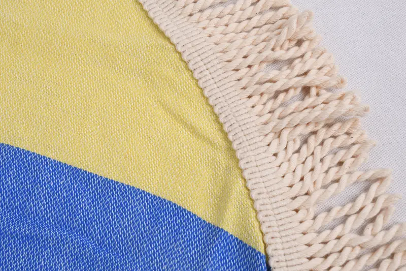 Embroidery Towel, Bath towel, Wedding Gift For Bride, Gift For Her, 64x64 Cotton Striped Round Towel, Bachelorette Party Gifts Bridesmaids - 6