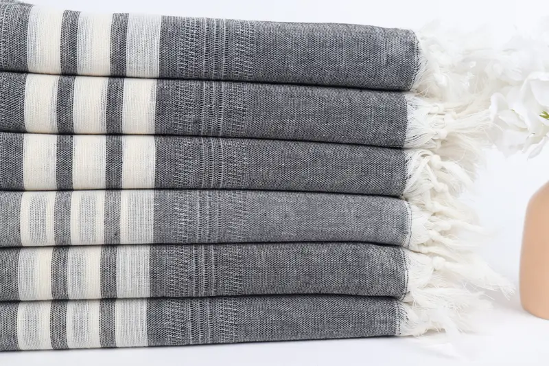 Summer Gift, Custom Towel, 68x40 Cotton Striped Towel, Spa Gift Towel, Beach Theme Wedding Gift, Gym Towel, Custom Wedding Gifts, Peshtemal - 3