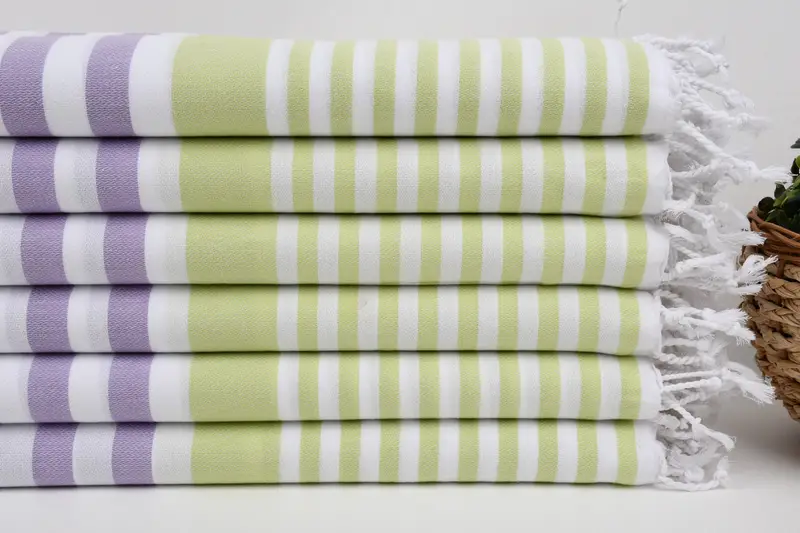 68x36 Cotton Striped Towel, Bachelor Gifts, Organic towel, Valentines Day Gift For Her, Spa Towel, Turkish beach towel, Personalised Gift - 2