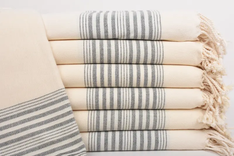 Home Decor Gifts, 68x40 Linen Striped Towel, Beach Towel Bulk, Embroidered Towel, Best lightweight Turkish towel for travel USA, Engagement Gift