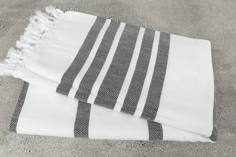 Maid Of Honor Gift, Bachelorette Party Decorations, Girls Weekend Getaways Ideas, 70x40 Cotton Herringbone Towel, Turkish towel, Organic towel - 6