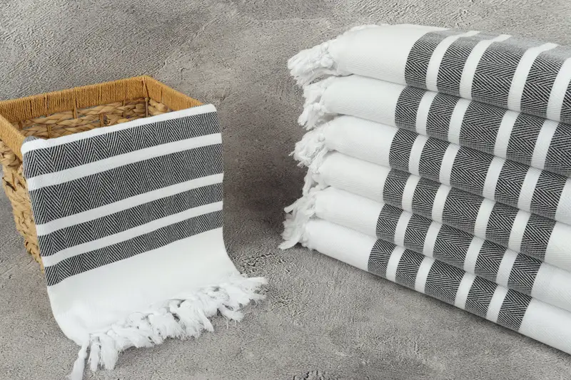 Maid Of Honor Gift, Bachelorette Party Decorations, Girls Weekend Getaways Ideas, 70x40 Cotton Herringbone Towel, Turkish towel, Organic towel - 3
